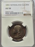 Gulden 1892 NGC  met schitterende patina, Postzegels en Munten, Munten | Nederland, Ophalen of Verzenden
