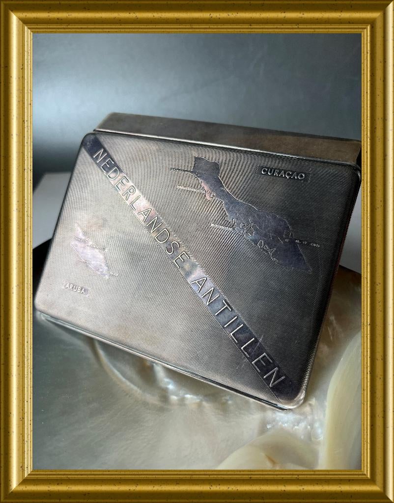 Nederlandse Antillen sigarettendoos, Curacao, Aruba, Antiek en Kunst, Ophalen of Verzenden