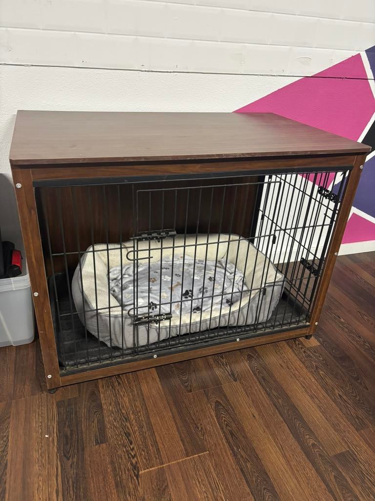 Bench houten ombouw, Ophalen, Zo goed als nieuw, 75 tot 110 cm, 65 tot 100 cm