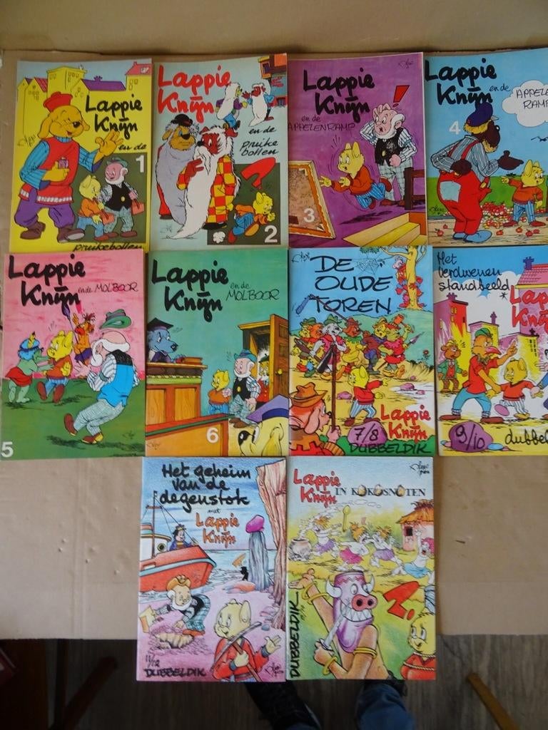 Curiosa Lex Overeijnder Lappie Knijn Deel 1 tot en met 14, Complete serie of reeks, Ophalen of Verzenden, Zo goed als nieuw, Lex Overeijnder