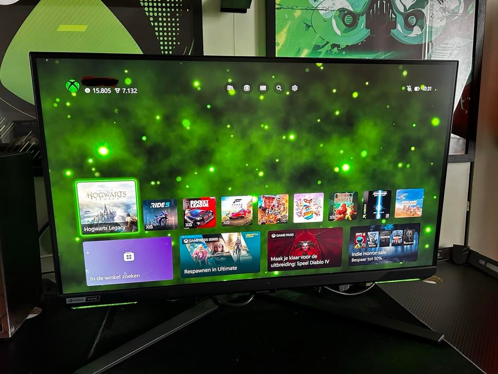 Samsung Odyssey G7 4K 144Hz HDMI 2.1 Gaming Monitor PS5/Xbox, Computers en Software, Monitoren, Gaming, HDMI, 101 t/m 150 Hz, Ophalen of Verzenden