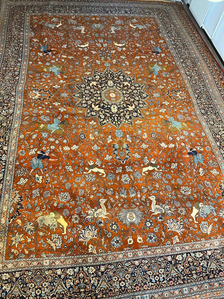 Perzische tapijt, Huis en Inrichting, Gebruikt, Ophalen of Verzenden, 200 cm of meer, Rechthoekig