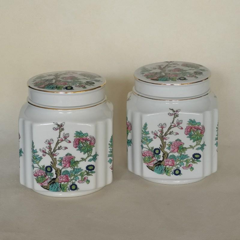 Thee bewaar potten 2 x Engels porselein, Antiek en Kunst, Antiek | Porselein, Ophalen