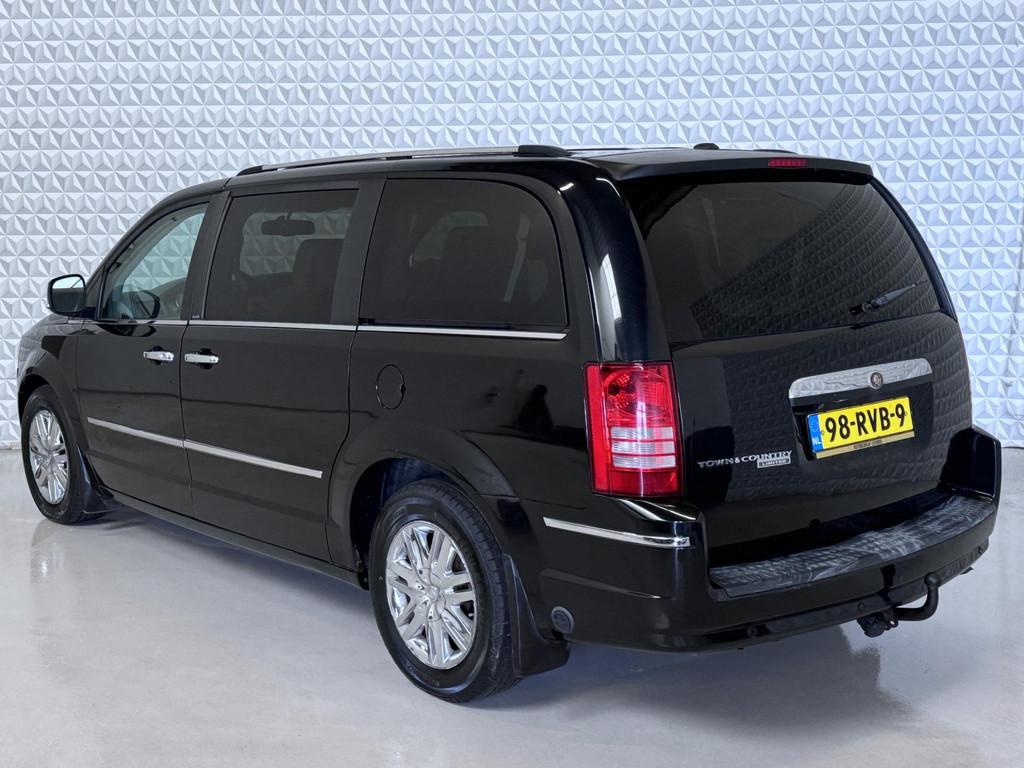 Chrysler Town & Country 4.0 V6 Automaat 7-persoons Leer Navi, Auto's, Chrysler, Gebruikt, Overige modellen, 7 stoelen, Zwart