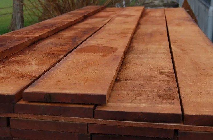 Hardhouten plank 20x200 mm beschoeing Angelim Vermelho, Tuin en Terras, Palen, Balken en Planken, Planken, Nieuw, Ophalen of Verzenden