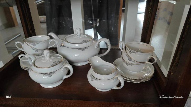 Elegant Bareuther Bavaria Theeservies, Antiek en Kunst, Antiek | Servies compleet, Ophalen