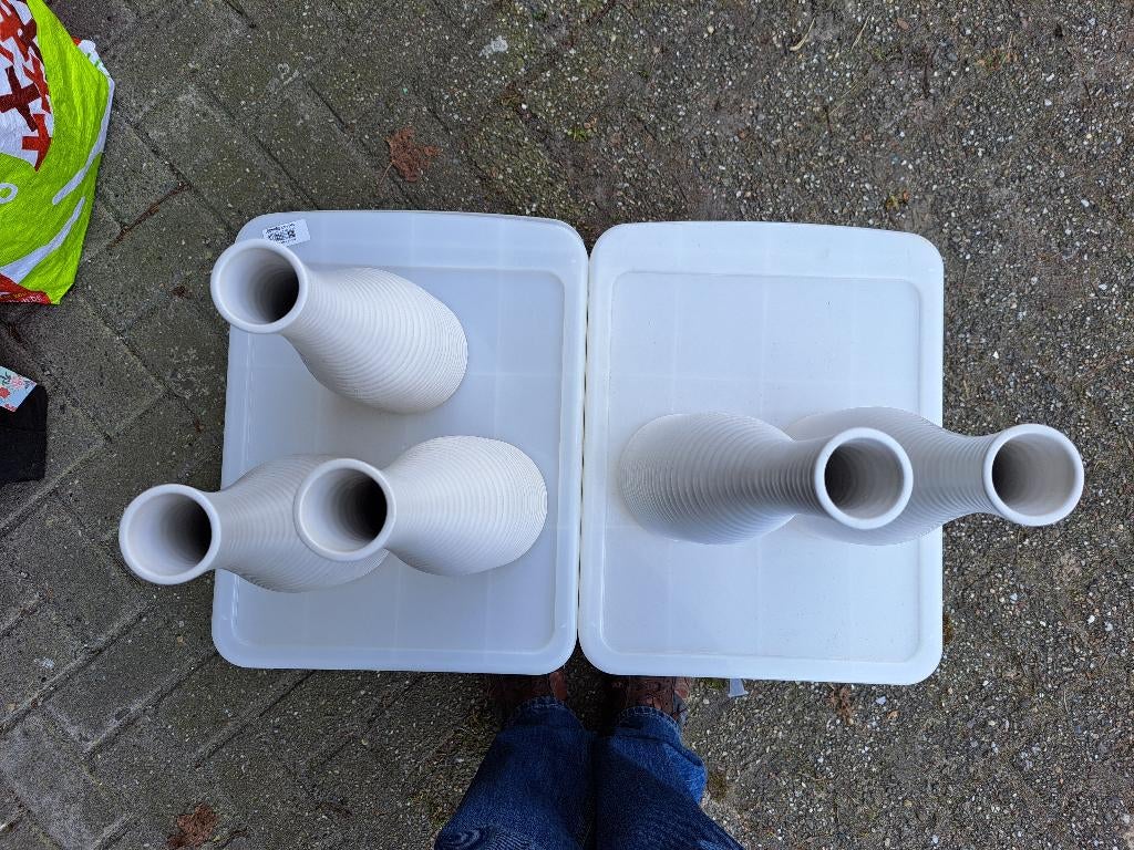 Vazen, Ophalen, Overige kleuren, Aardewerk of Porselein, Zo goed als nieuw