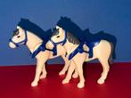 Mrt 015: playmobil: dieren: 2 paarden, Ophalen of Verzenden, Gebruikt, Los playmobil