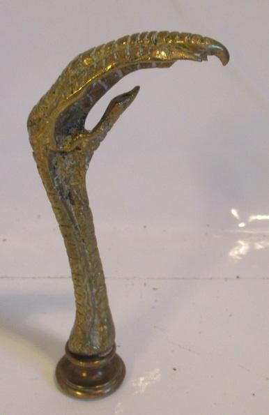 antieke bronzen stempel arendsklauw, Verzenden