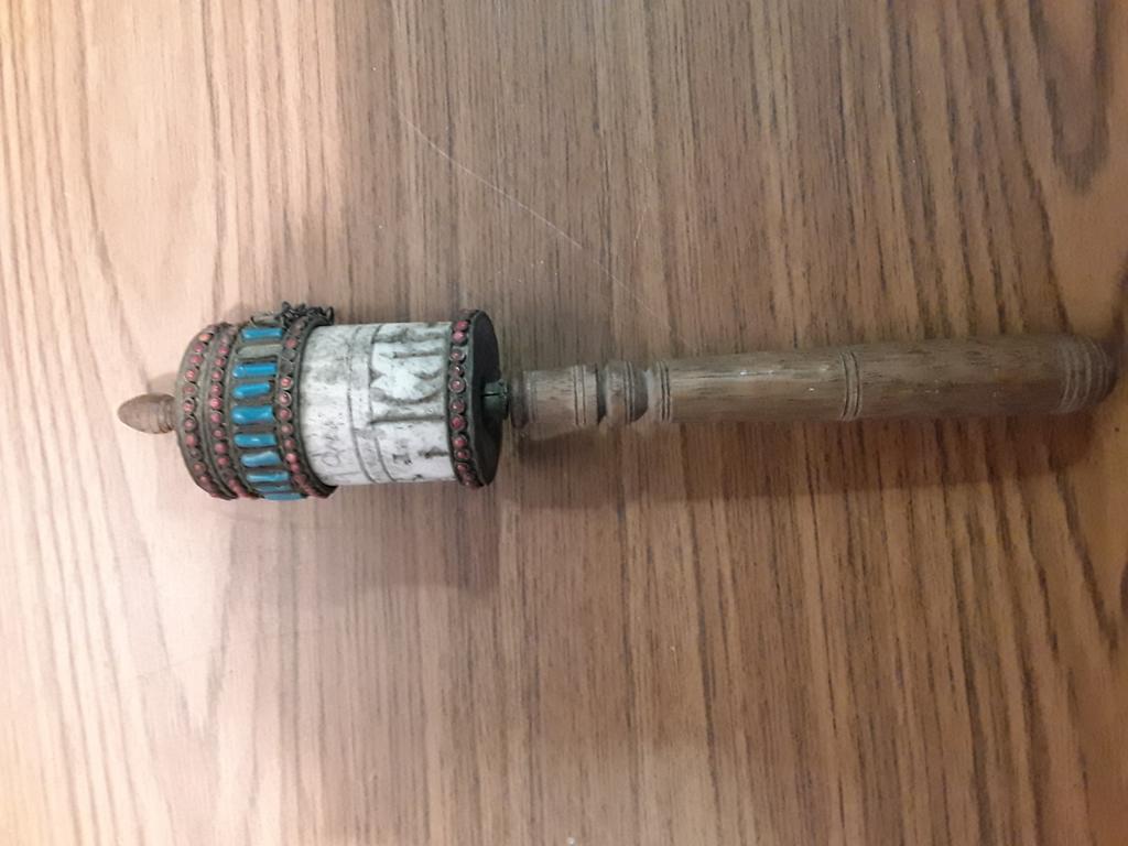 Antieke Tibetaanse gebedsmolen., Ophalen of Verzenden