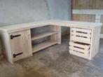 bureau van gebruikt steigerhout, Ophalen of Verzenden, Nieuw, Hout, Hoekbureau