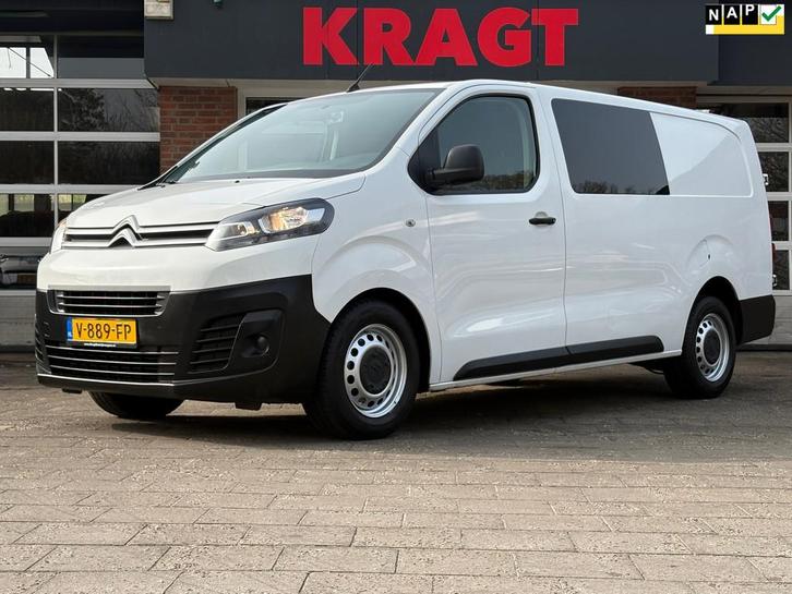 Citroen Jumpy 2.0 BlueHDI 122PK|EURO6|NAP|DUBBELCABINE|airco, Auto's, Bestelauto's, Bedrijf, Te koop, ABS, Airbags, Airconditioning