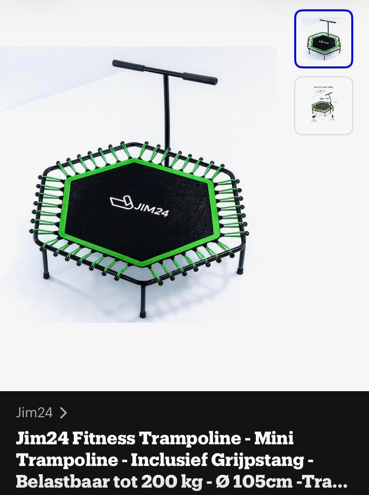 Trampoline 2 keer gebruikt!!, Ophalen, Zo goed als nieuw
