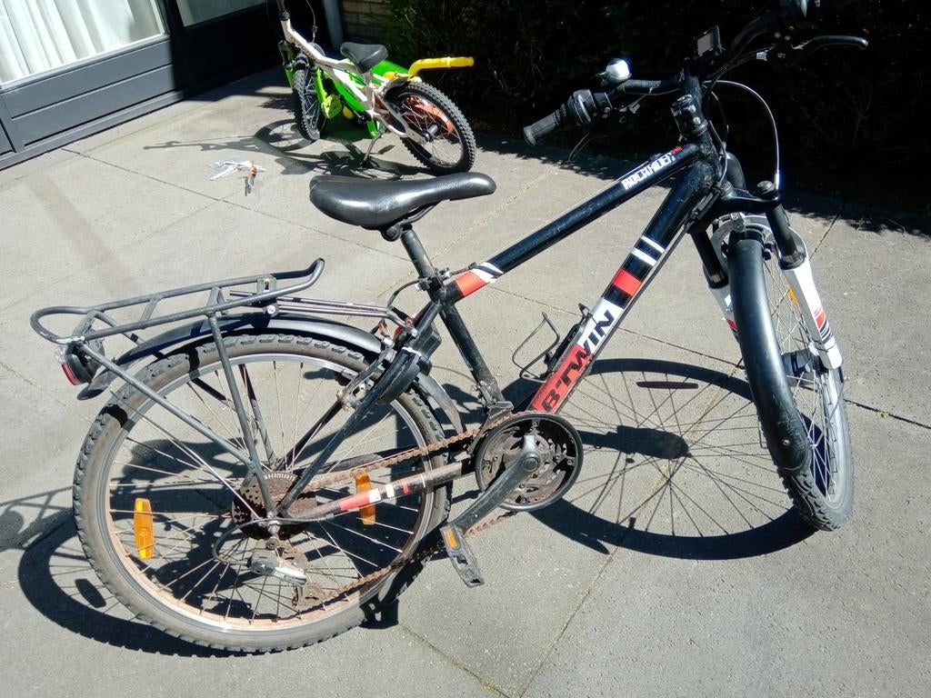 Jongen fiets Rockrider B'twin (60% gaat naar het goede doel), Ophalen, Velgrem, Versnellingen, Btwin Rockrider