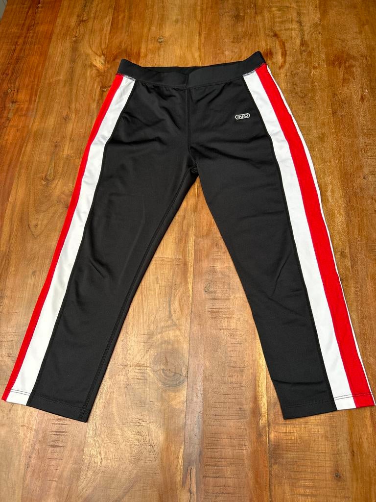 INQ Sportbroek Dames Maat S - Zwart met Rood/Witte strepen, Kleding | Dames, Sportkleding, Zwart, Ophalen of Verzenden, Fitness of Aerobics