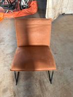 Stoel/ Fauteuil  cognac/bruin leen bakker, Ophalen, Bruin, Leer, Zo goed als nieuw