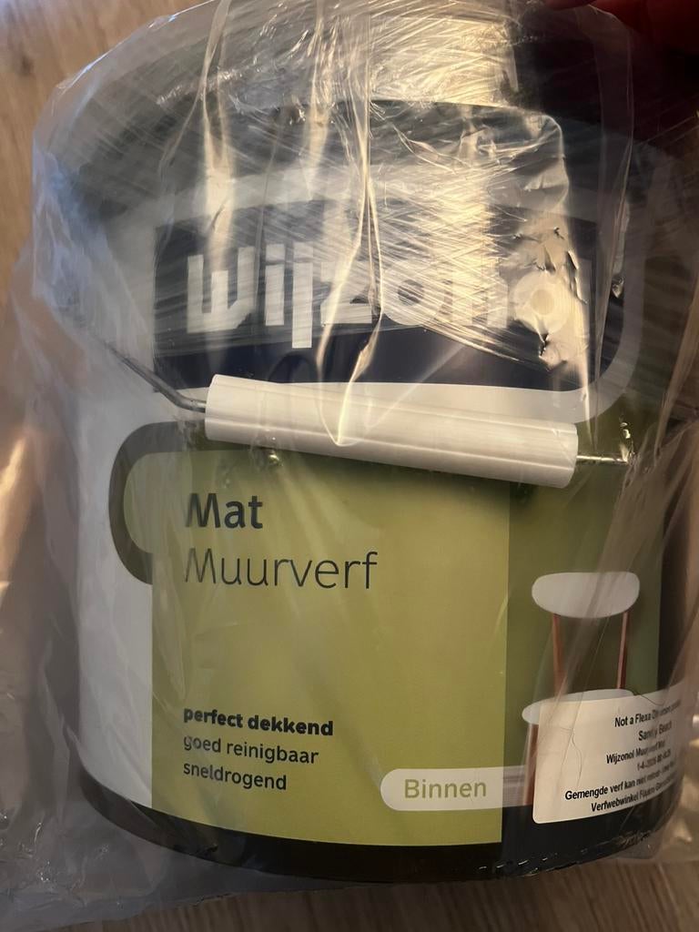 Wijzenol muurverf  Flexa kleur Sandy  Beach, Ophalen, 5 tot 10 liter, Beige, Nieuw