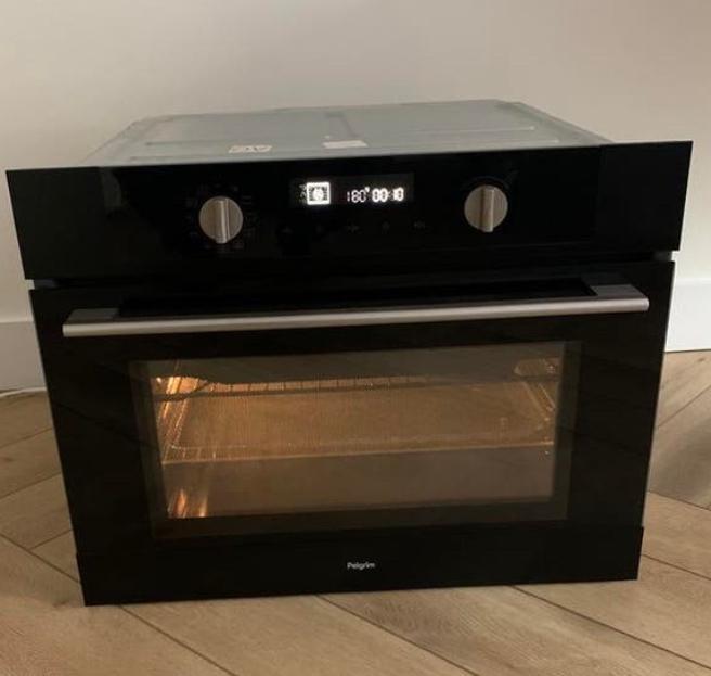 Pelgrim combi oven / magnetron, Witgoed en Apparatuur, Ovens, Zo goed als nieuw, 45 tot 60 cm, Hete lucht, Draaiplateau, Ophalen