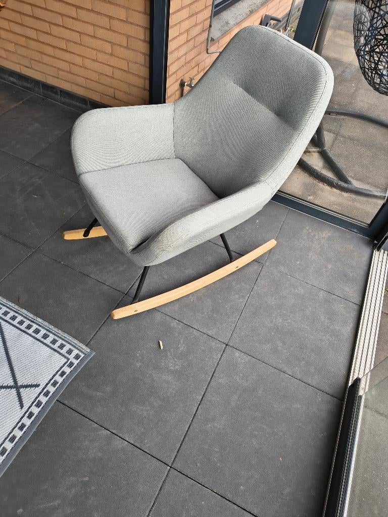 Schommelstoel lichtblauw, Ophalen, Overige materialen, Gebruikt, Overige kleuren