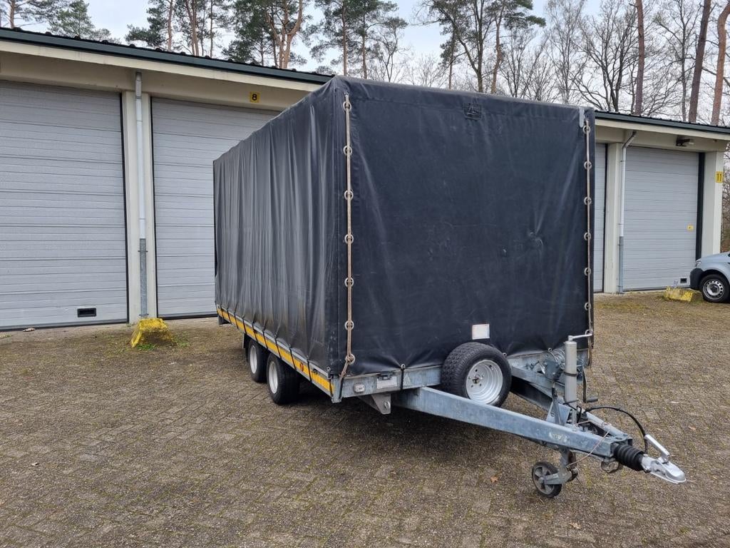 HENRA aanhangwagen dubbele as, Ophalen