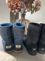2 paar echte Uggs: Donkerblauw (38) & Zwart (39), Ophalen, Gedragen, Zwart, Lage of Enkellaarzen