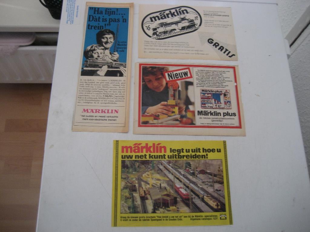 marklin oude reclame knipsels, Ophalen of Verzenden, 1960 tot 1980, Nederland, Knipsel(s)