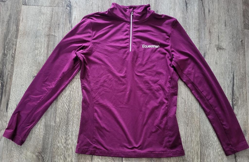 (Paardrij)shirt Horka paars maat S - amper gedragen, Overige soorten, Ophalen of Verzenden, Zo goed als nieuw, Dames