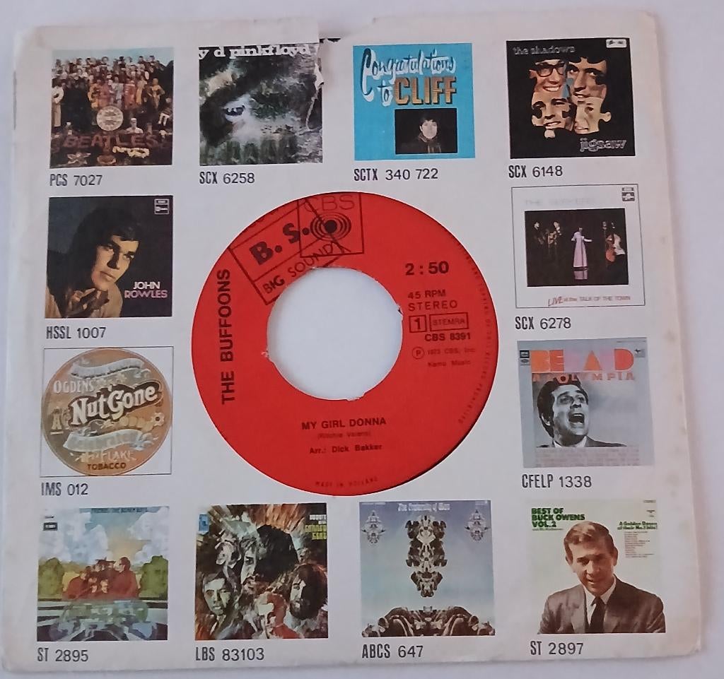 The Buffoons - My girl Donna, Cd's en Dvd's, Ophalen of Verzenden, Gebruikt, Pop, Single
