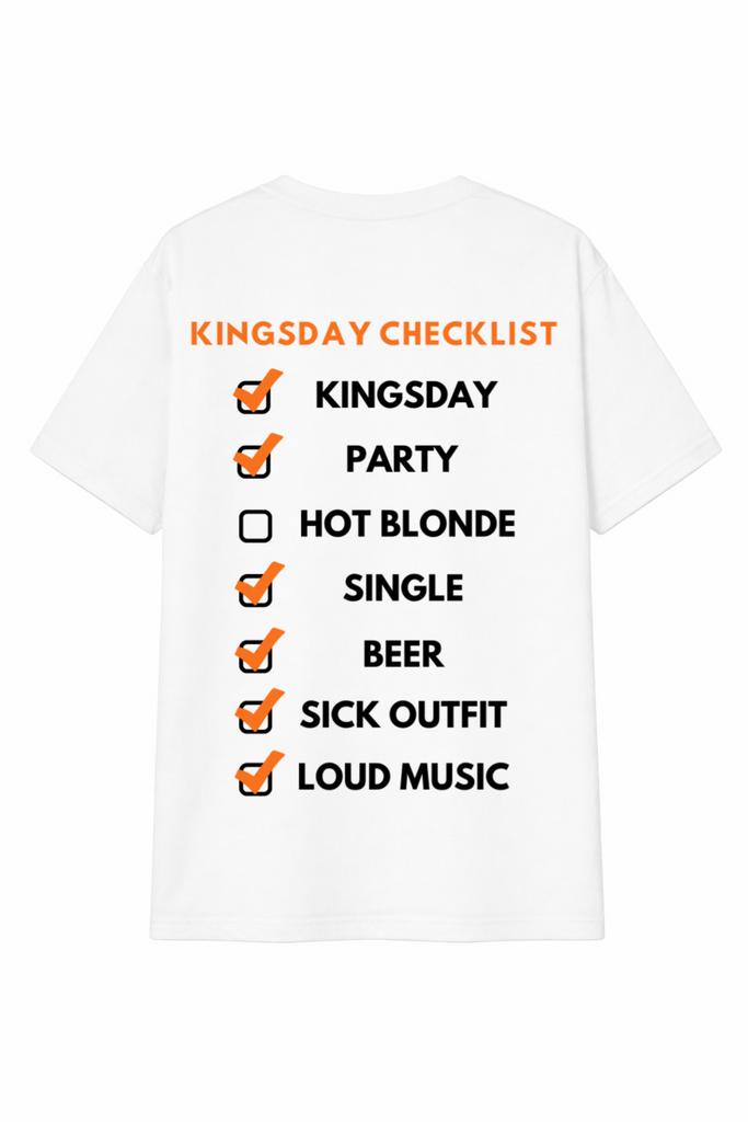 Club Nassau Kingsday Checklist T-shirt, Ophalen of Verzenden, Nieuw, Overige maten, Wit