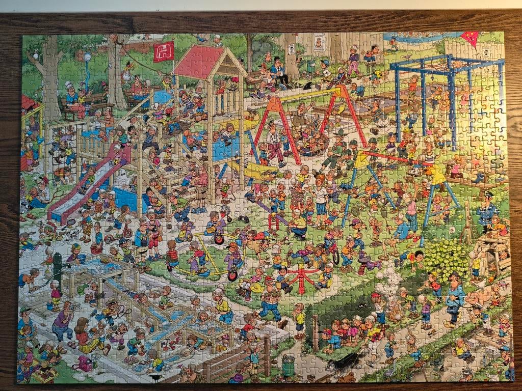 JvH de speeltuin 1000, Ophalen of Verzenden, 500 t/m 1500 stukjes, Zo goed als nieuw, Legpuzzel