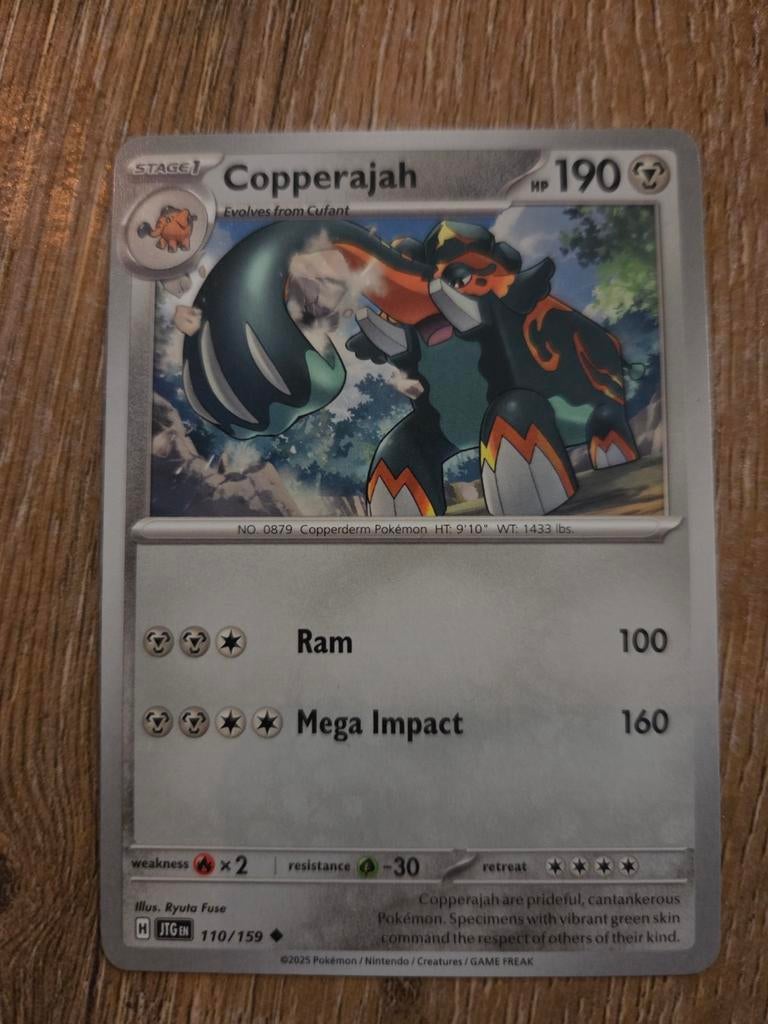 Pokémon Kaart Copperajah 110/159 - Zo goed als nieuw, Ophalen of Verzenden, Zo goed als nieuw, Losse kaart