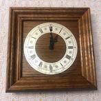 Vintage houten wandklok / muurklok warmink, Ophalen of Verzenden, Gebruikt, Wandklok