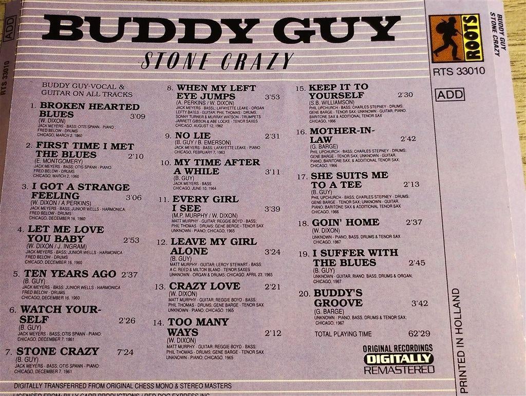 Buddy Guy – Stone Crazy [Remastered], Cd's en Dvd's, Ophalen of Verzenden, 1980 tot heden, Gebruikt, Jazz