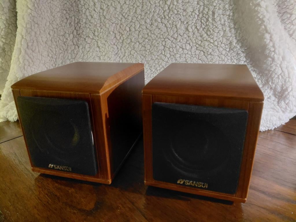Sansui Boekenplank Speakers - Compact en Krachtig, Audio, Tv en Foto, Luidsprekers, Overige merken, Ophalen of Verzenden, Zo goed als nieuw