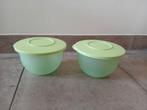 2 Tupperware trendykommen, Tupperware schalen, ruimtekommen., Ophalen of Verzenden, Zo goed als nieuw, Groen, Schaal