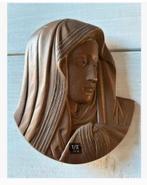 Metalen Maria Madonna 18 x 14 cm, Antiek en Kunst, Ophalen of Verzenden