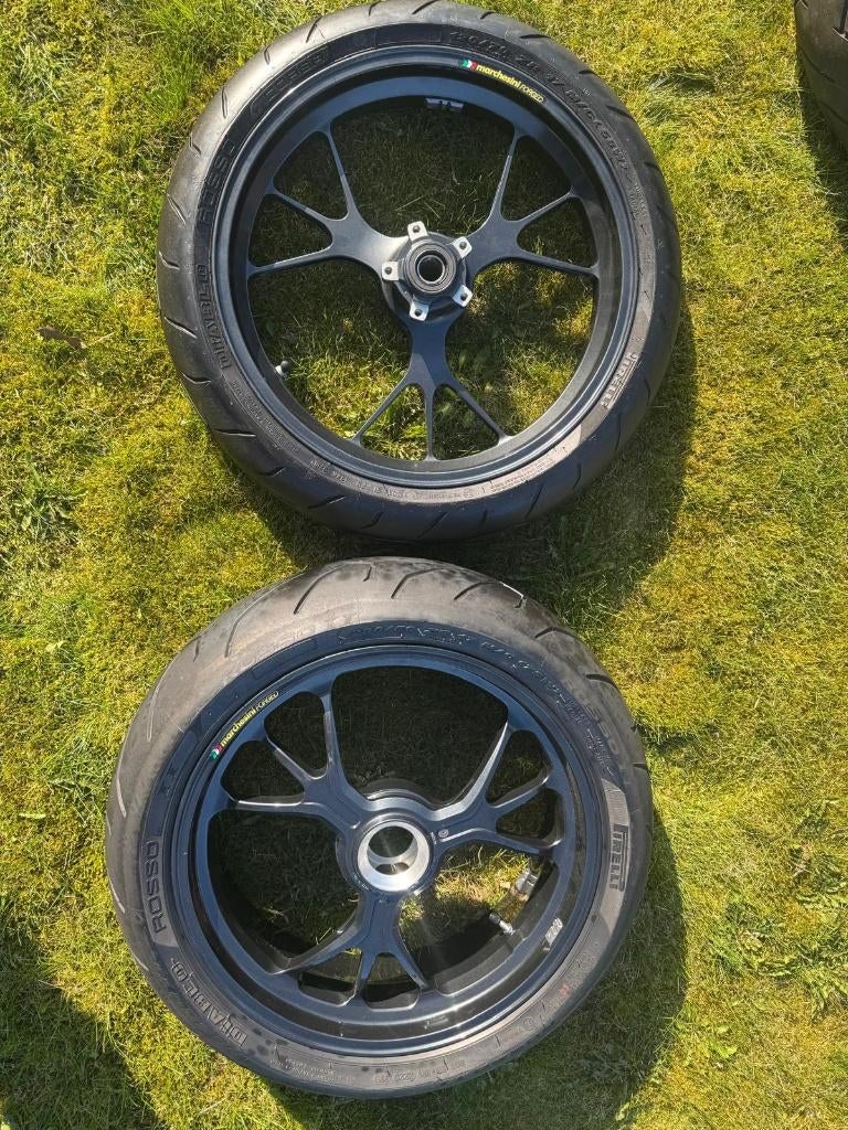 Set Gesmede Marchesini Velgen Wielen Ducati 1098 1198 EA, Motoren, Onderdelen | Ducati, Gebruikt, Ophalen of Verzenden