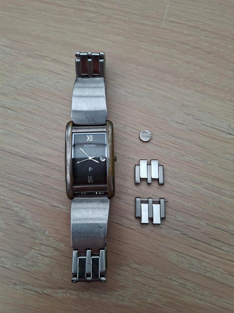 Fossil ES8811 dameshorloge met stalen band - Gebruikt, Sieraden, Tassen en Uiterlijk, Horloges | Dames, Staal, Gebruikt, Staal