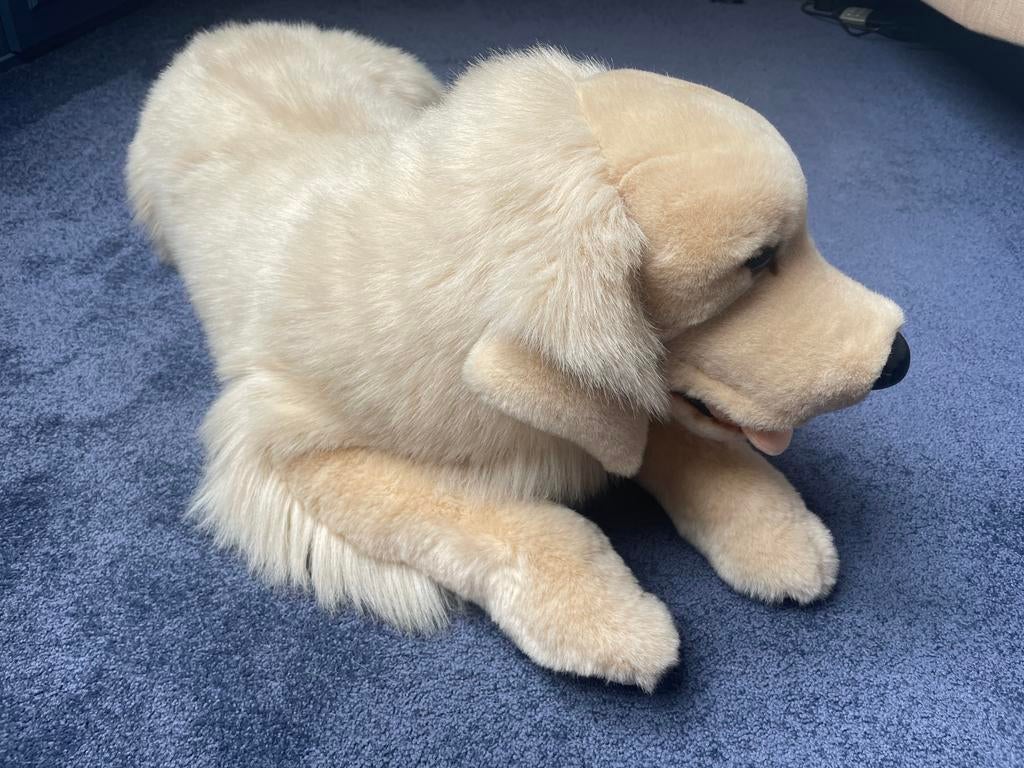 Pluche creme/lichtbruine Bulldog puppy honden knuffel 25 cm | Fun en Feest