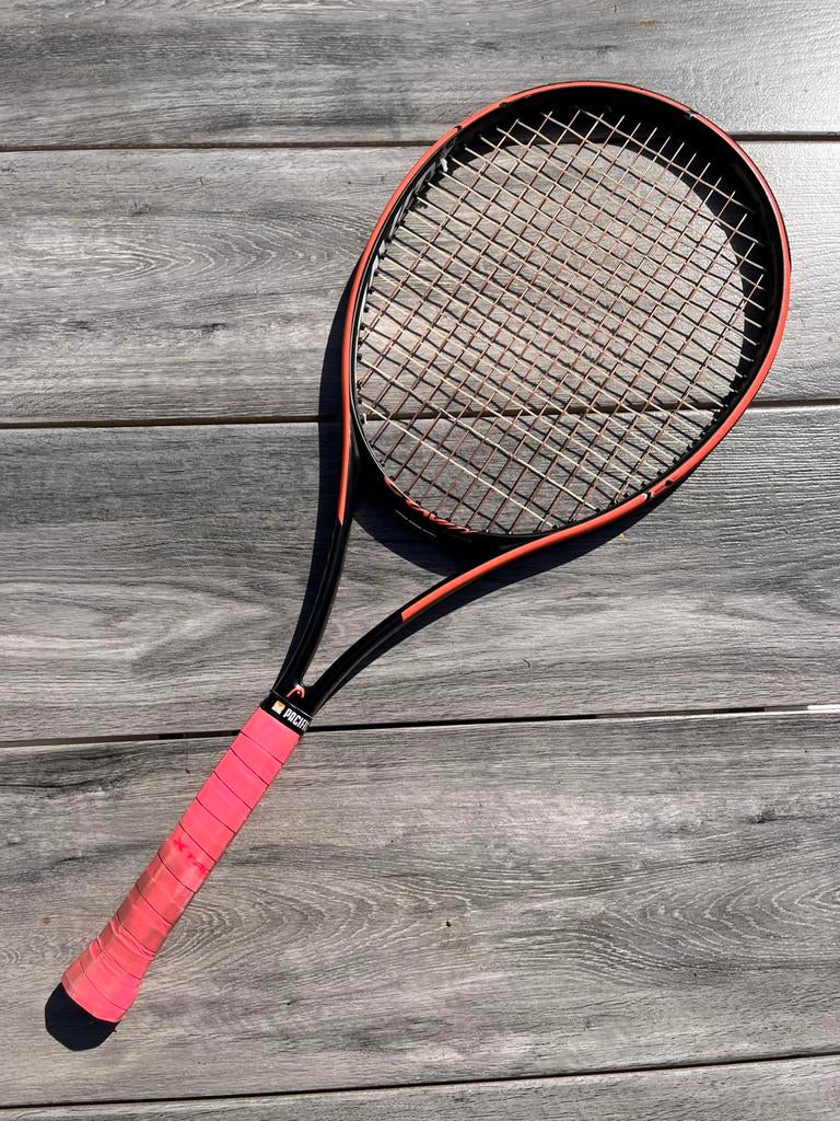 Head gravity 360 grip 2 285 gr, Sport en Fitness, Tennis, Ophalen of Verzenden, Zo goed als nieuw, Head, Racket