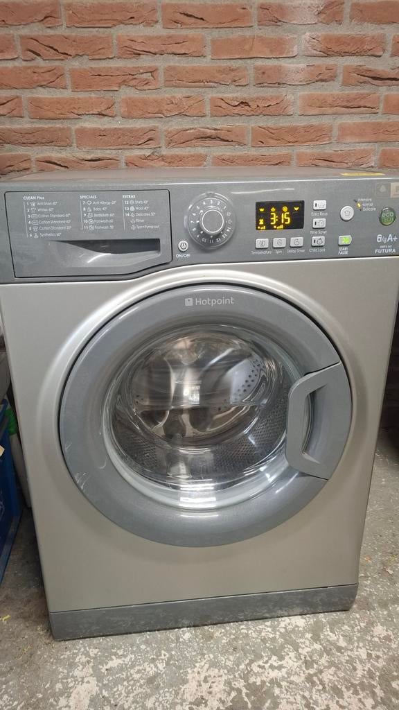 Hotpoint Futura wasmachine wmfg 641, Witgoed en Apparatuur, Wasmachines, Ophalen of Verzenden, Zo goed als nieuw, Voorlader, 85 tot 90 cm