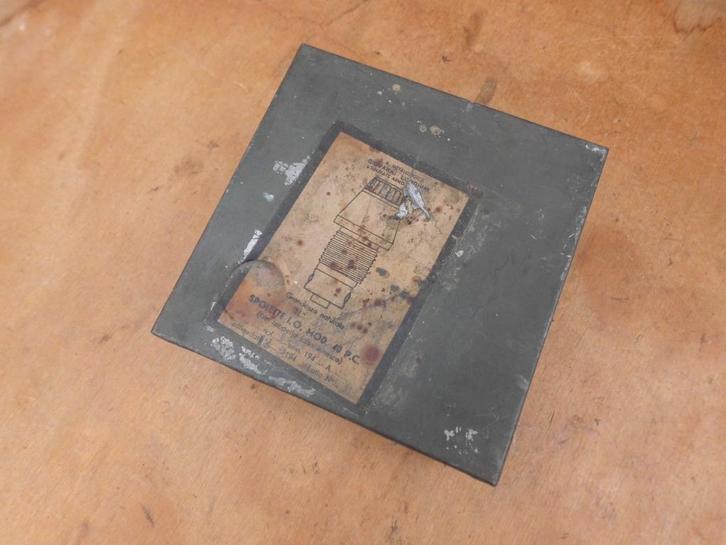 + Leeg Italiaans Blikken Munitiedoos Voor 7,5cm Ontstekers +, Verzamelen, Militaria | Tweede Wereldoorlog, Overige typen, Duitsland