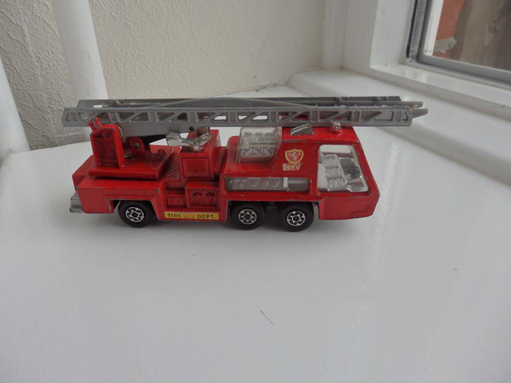 matchbox super kings k9 fire tender 1972 Brandweerauto, Ophalen of Verzenden, Gebruikt, Overige typen