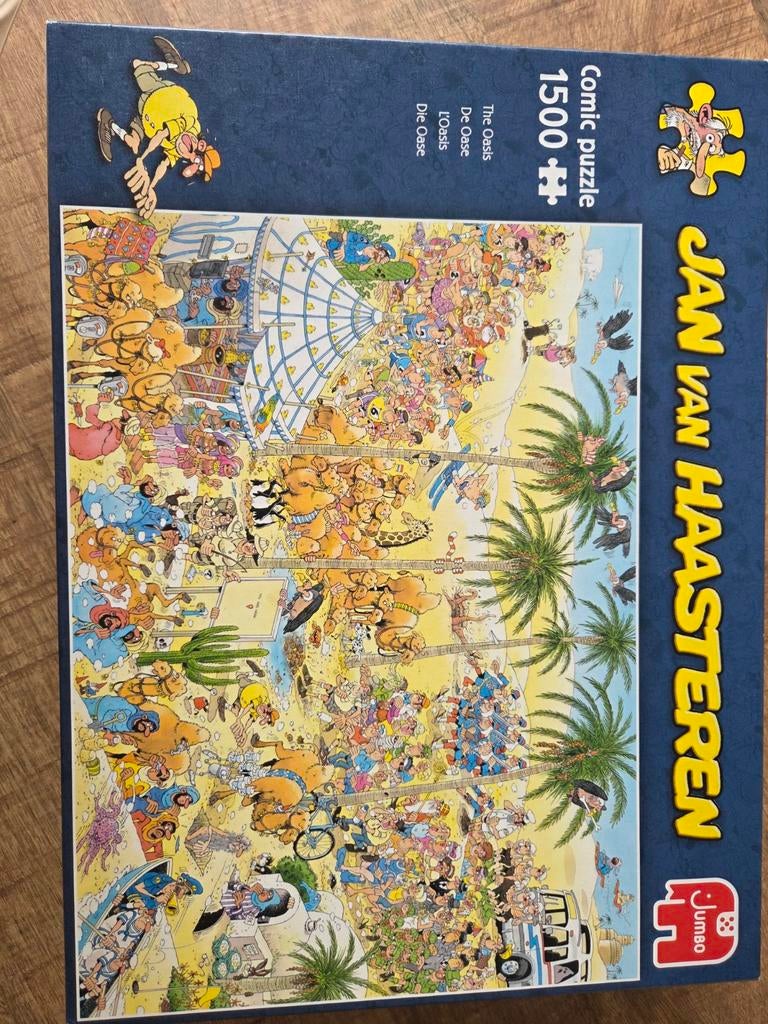 Jan van Haasteren De Oase 1500 stukjes legpuzzel, Ophalen, 500 t/m 1500 stukjes, Gebruikt, Legpuzzel
