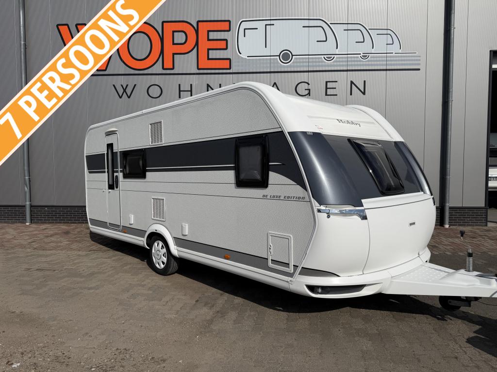 Hobby De Luxe Edition 560 KMFE MET AIRCO EN TENT, Caravans en Kamperen, Caravans, Standaardzit, Schokbreker, Bedrijf, Meer dan 6