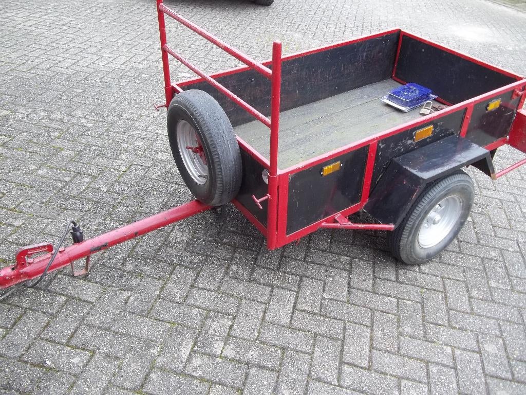 aanhanger, 2 wieler, max 600 kg toelaatbaar, Doe-het-zelf en Verbouw, Gereedschap | Overige machines, Ophalen of Verzenden, Gebruikt