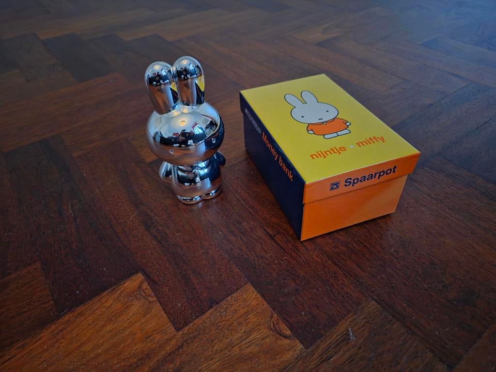 Verzilverde Nijntje spaarpot, Verzamelen, Spaarpotten, Ophalen of Verzenden, Nieuw
