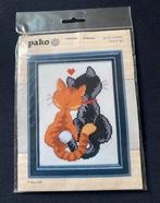 Borduurpakket van Pako: 2 poezen., Ophalen of Verzenden, Zo goed als nieuw, Handborduren, Borduurpakket