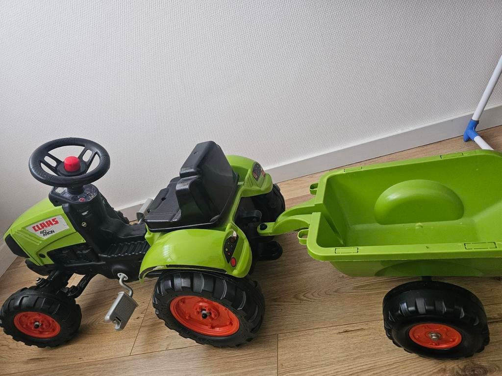 Claas Arion 430 traptractor met aanhanger, Kinderen en Baby's, Speelgoed | Speelgoedvoertuigen, Gebruikt, Ophalen of Verzenden