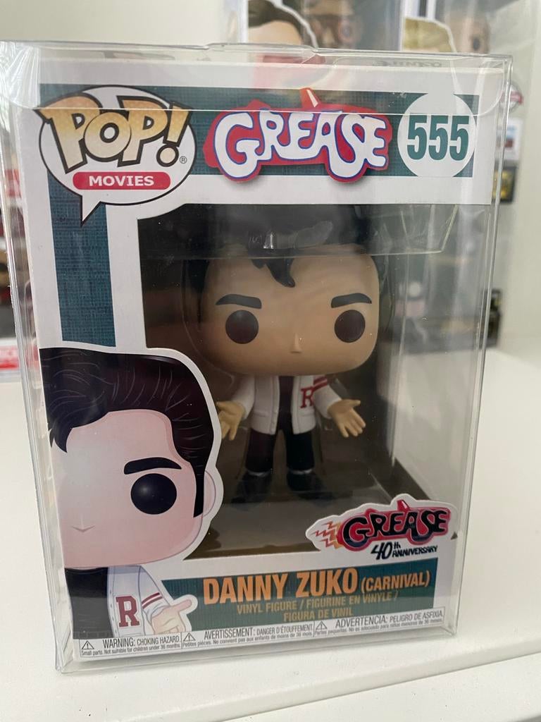 Funko Pop! Movies Danny Zuko (Carnival) #555, Verzamelen, Poppetjes en Figuurtjes, Ophalen of Verzenden, Zo goed als nieuw